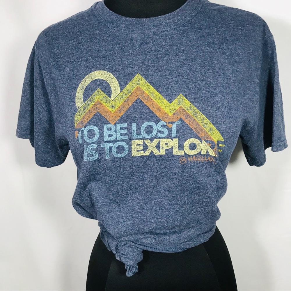 Magellan To Be Lost is to Explore Mountain Tee